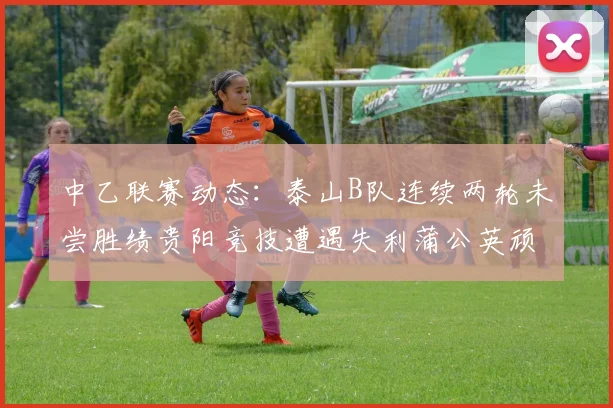中乙联赛动态：泰山B队连续两轮未尝胜绩贵阳竞技遭遇失利蒲公英顽强战平